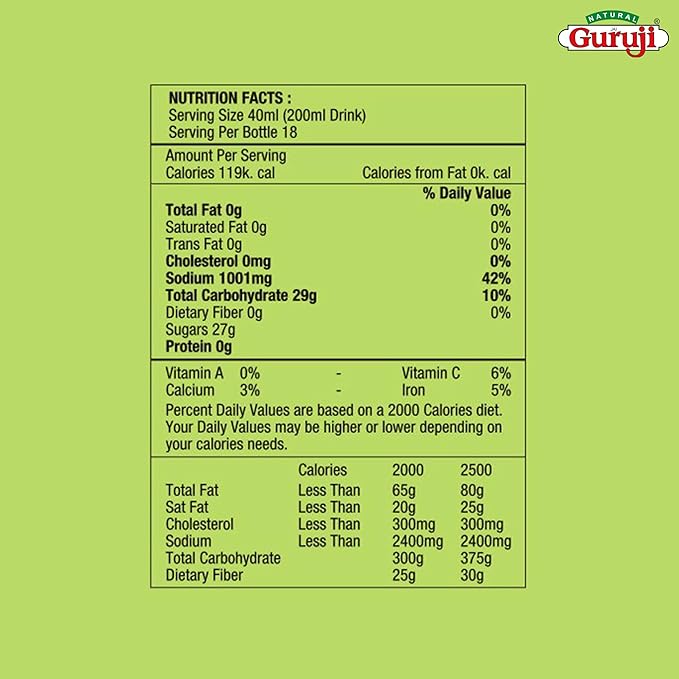GURUJI MANGO PANNA 700ML - Image 2