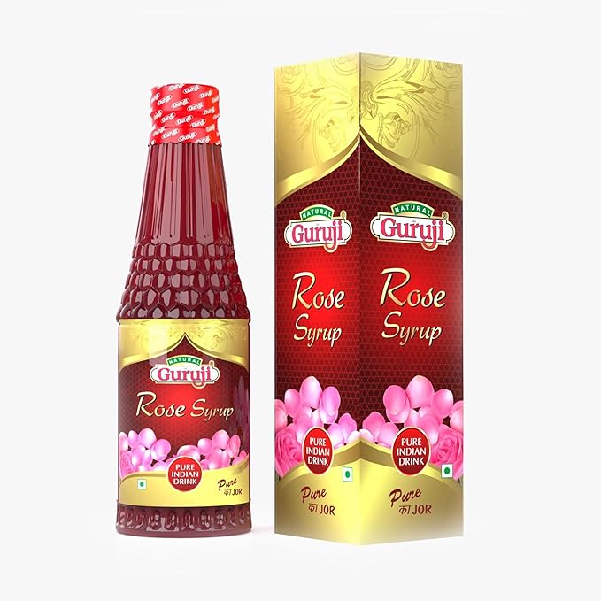 GURUJI ROSE SYRUP 750ML - Image 2