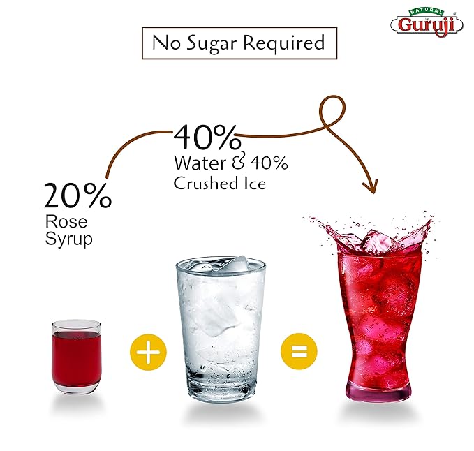 GURUJI ROSE SYRUP 750ML - Image 5