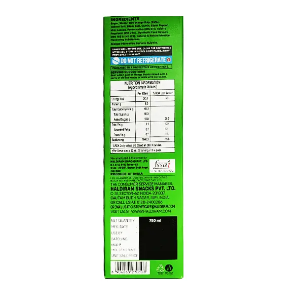 HALDIRAM MANGO PANNA 750ML - Image 4