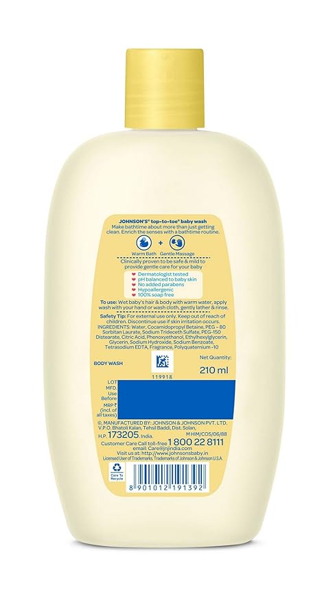 Johnson's Baby Top -To -Toe Wash 200Ml - Image 2