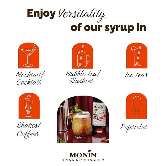 MONIN SYRUP GRENADINE 250ML - Image 4