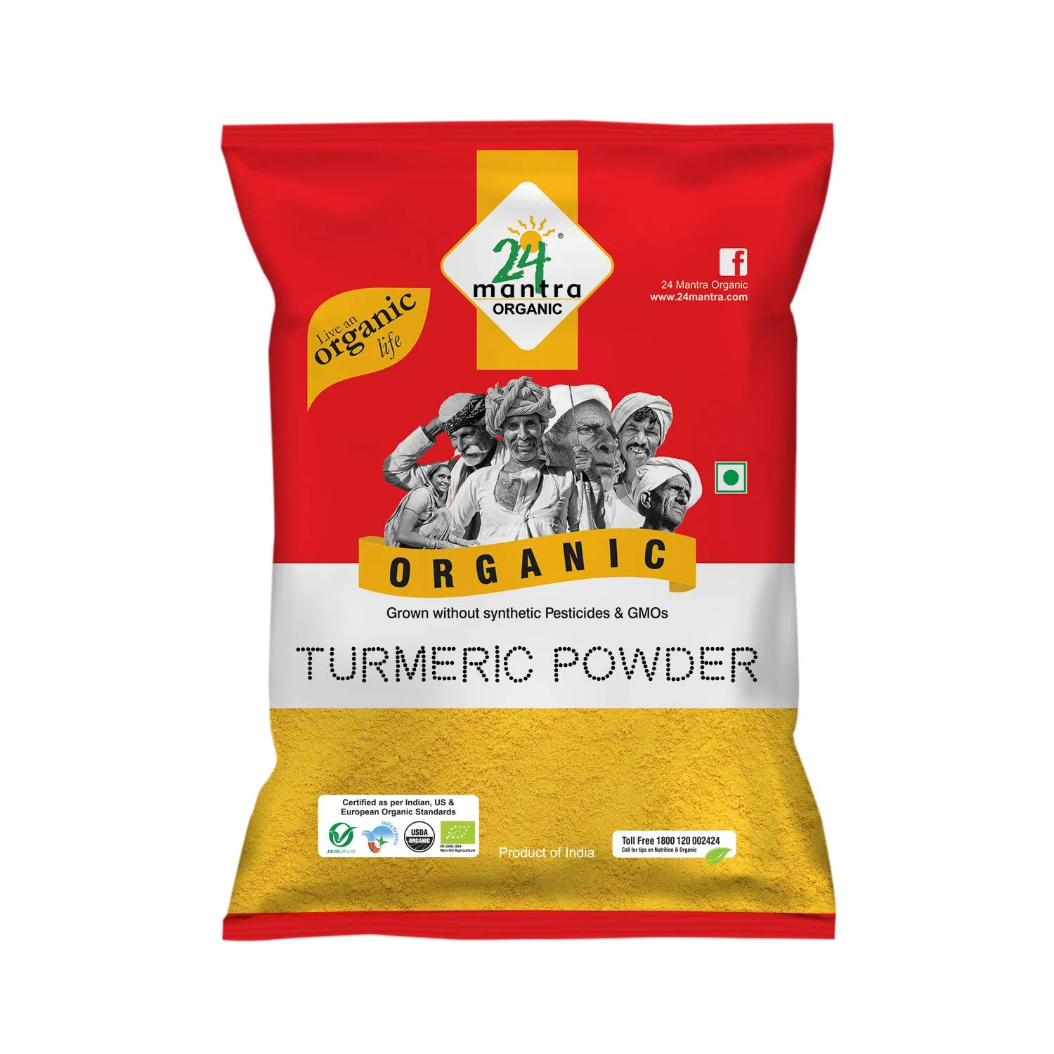 24 Mantra Organic Turmeric Powder 100 GM