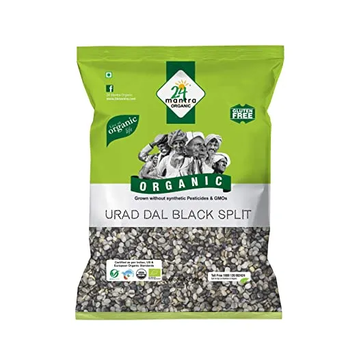 24 Mantra Organic Urad Black Split – Gluten Free 500 GM