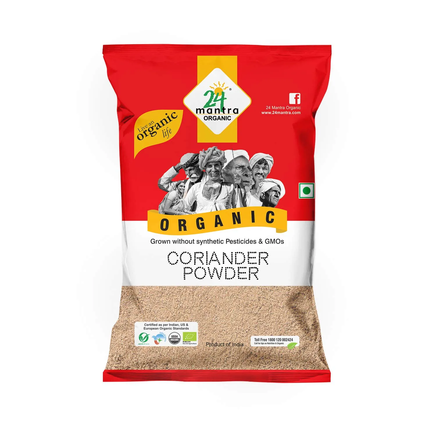 24 Mantra Organic Coriander Powder 100 GM