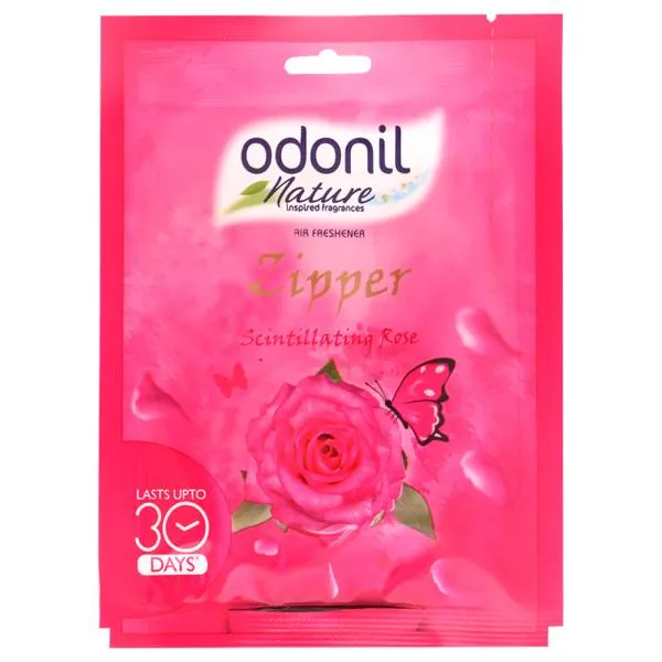Odonil Air Freshener Zipper – Scintillating Rose, 10g