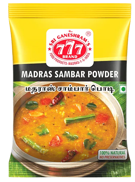 Sri GaneshramS 777 Madras Sambar Powder 100 GM