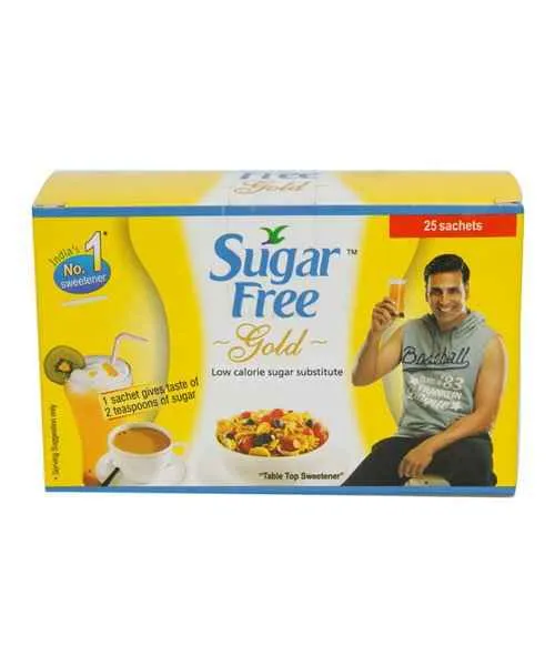 Sugar Free Powder Gold – Low Calorie Sugar Substitute (Sachets) 25 SACHETS