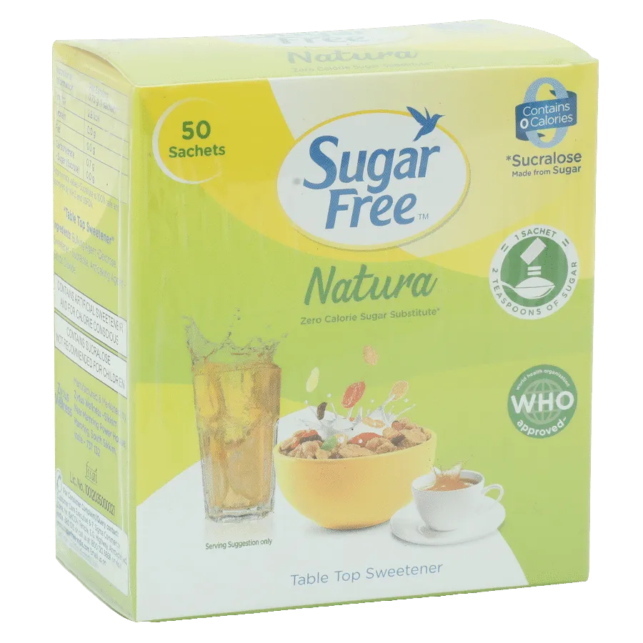 Sugar Free Powder Natura – Sweetner For Calorie Conscious 50 POUCH
