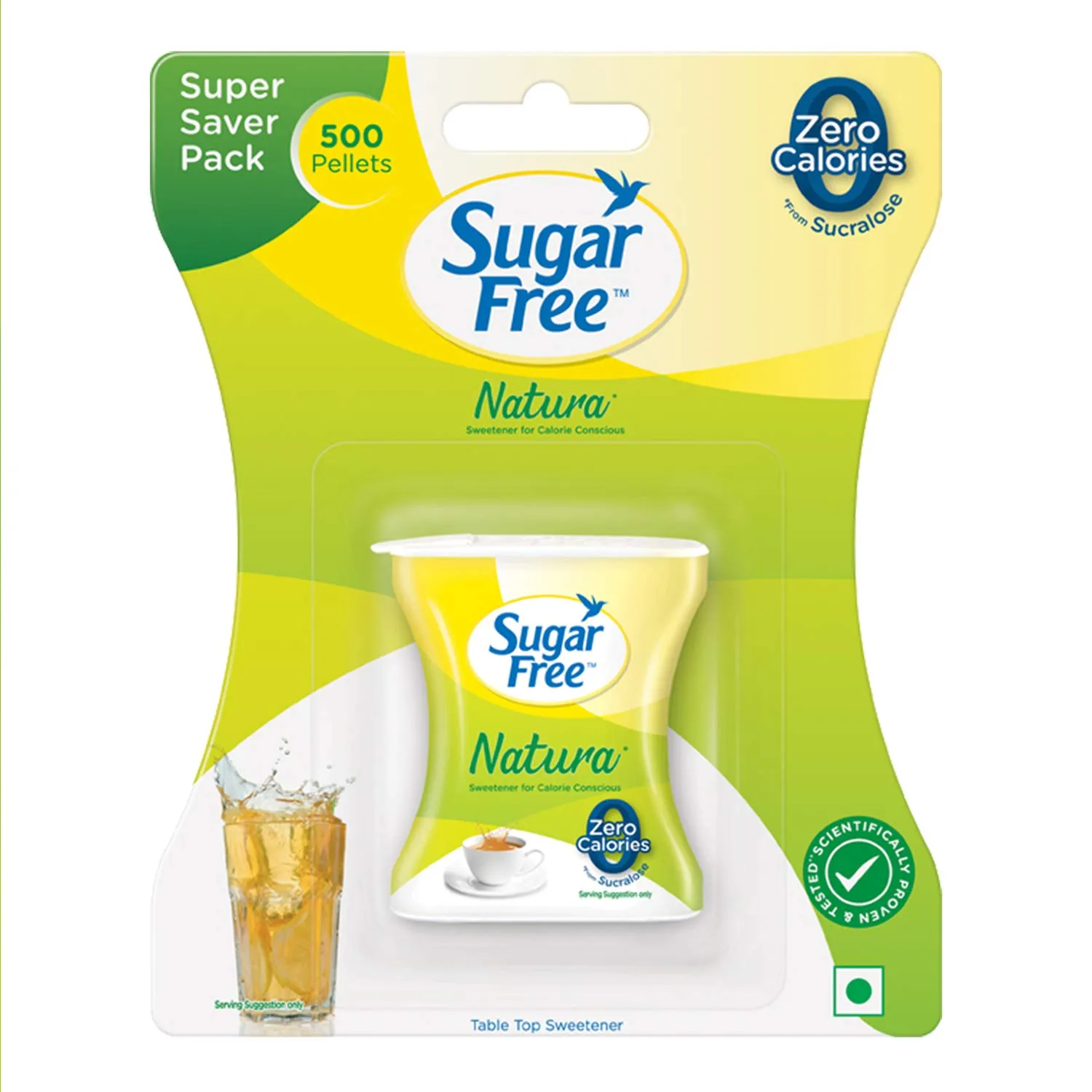 Sugar Free Natura Sweetner For Calorie Conscious – Pellets 500 PILLETS