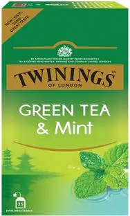 Twining Tea Bag Green Tea & Mint 25 BAGS