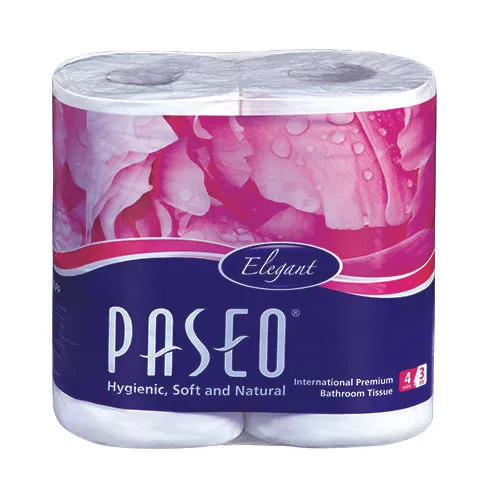 Paseo Toilet Roll – 4 Rolls, 3 ply, 300 pulls