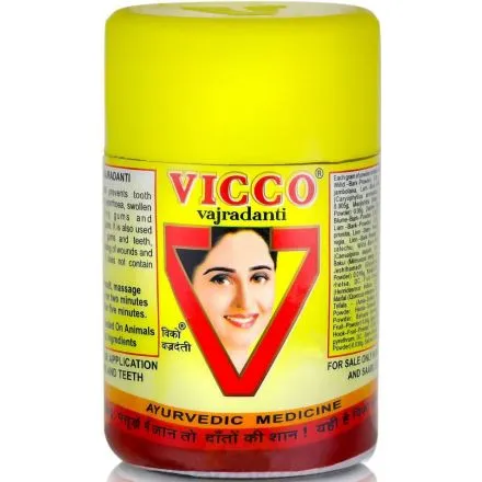 Vicco Vajradanti Ayurvedic Toothpowder Powder -Oral Care, 100G