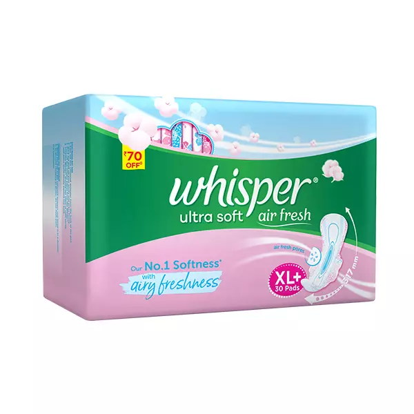 Whisper Ultra Soft Air Fresh Xl+30*