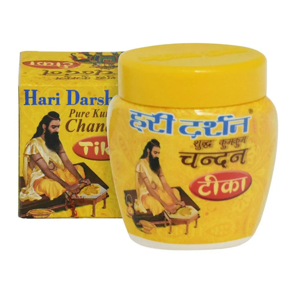 HariDarshan Chandan Tika Yellow 80 GM