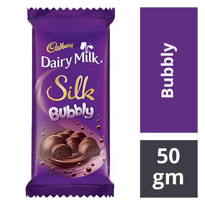Cadbury Dairy Milk Silk Bubbly 50 GM