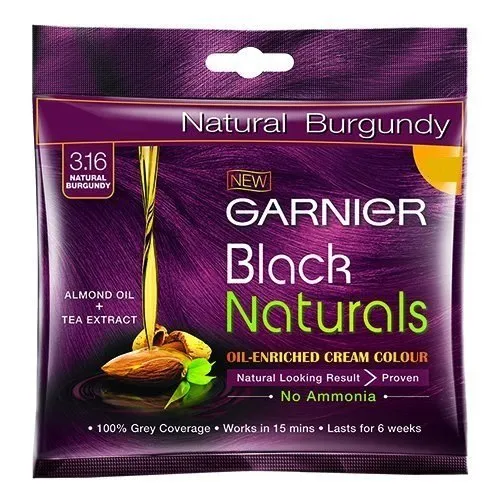 Get burgundy hair color at home with garnier colour natural|| घर पर करे  बालों को बरगंडी - YouTube