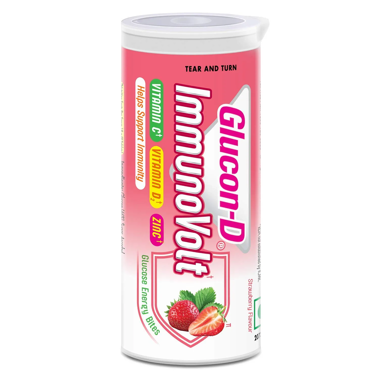 Glucon-D Immunovolt Strawberry 18 GM