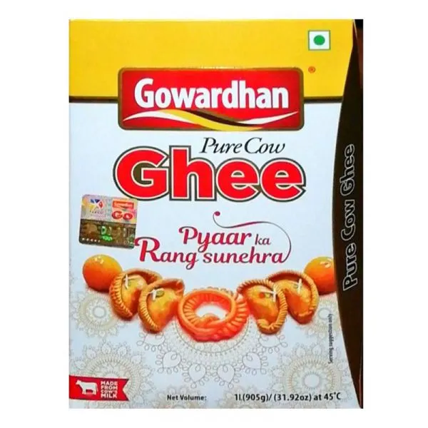 Gowardhan Pure Cow Ghee (Refill) 1 LT