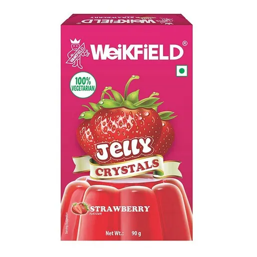 Weikfield Jelly Crystals Strawberry 90 GM