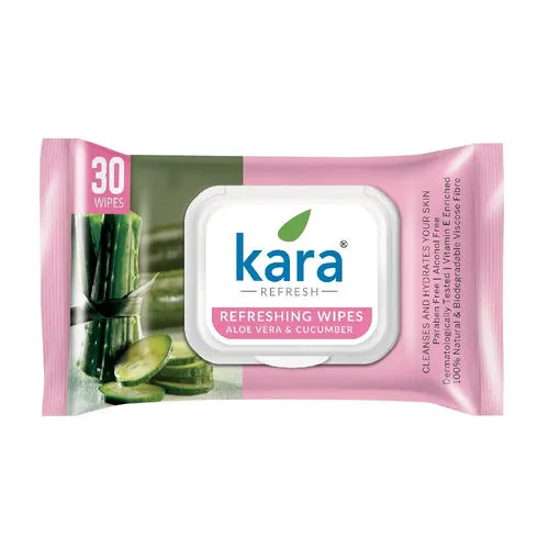 Kara Refreshing Wipes Aloe Vera & Cucumber 30 N