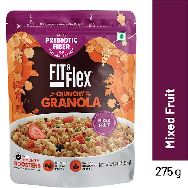 Fit & Flex Granola Mixed Fruit 275gm