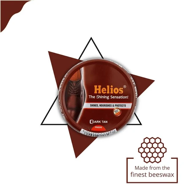 HELIOS WAX POLISH DARK TAN 40GM