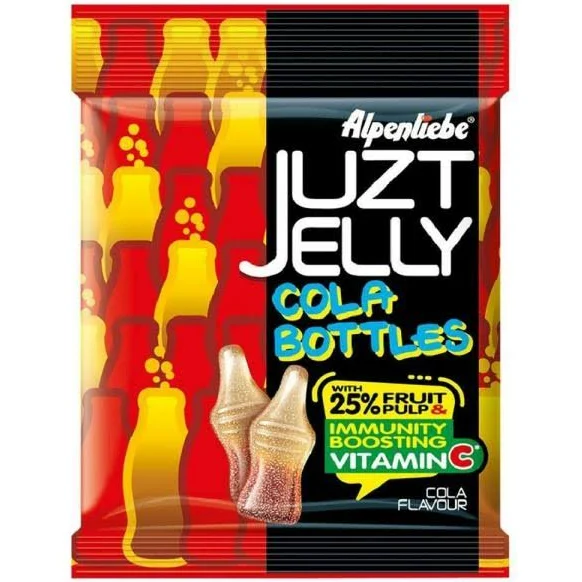 Alpenliebe Juzt Jelly Cola Flavour Bottles Pouch 7.8g