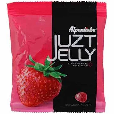 Alpenliebe Juzt Jelly Candies – Strawberry, 62.9g Pouch