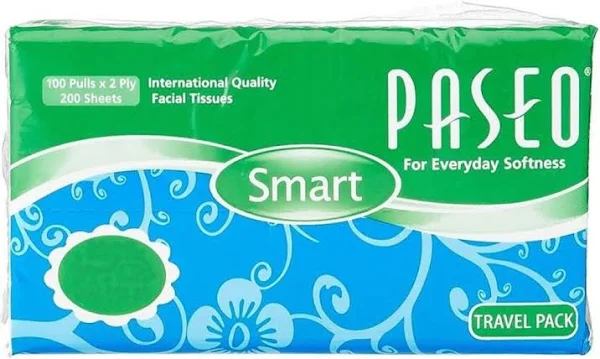 Paseo Tissues Facial Smart Box 100 Pulls