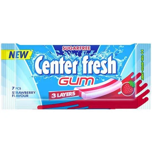 Center Fresh gum strawberry 7p