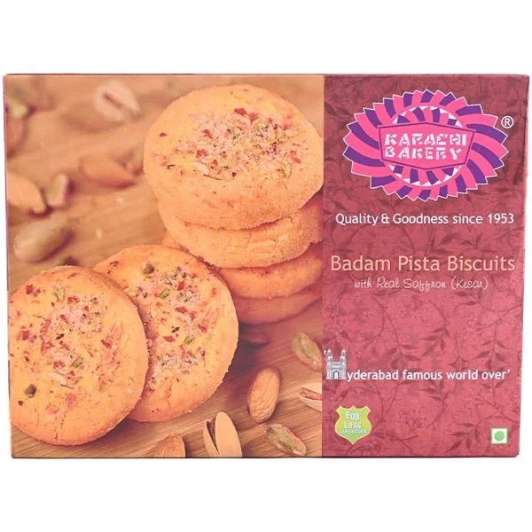 Karachi Bakery Badam Pista Bakery Cookies – 400 gm