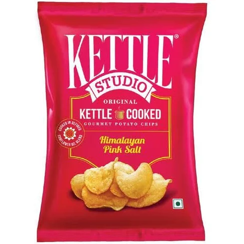 KETTLE CHIPS NAKED S.SALT 125G