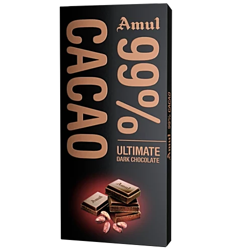 AMUL CHOCO 99% COCOA 125G