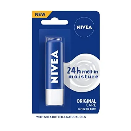 NIVEA Lip Balm, Original Care, 4.8g