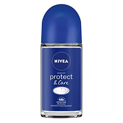 Nivea Deodorant Roll On, Protect & Care for Unisex, 50ml
