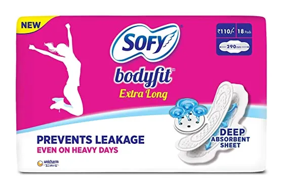 Sofy Extra Long Body Fit Pads – 18 Count 2