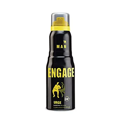 Engage Urge Deodorant For Men, Citrus and Woody, Skin Friendly, 150 ml