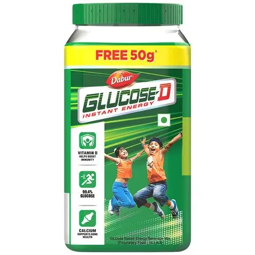 Dabur Glucose D Energy Boost with Vitamin D, 500 g JAR