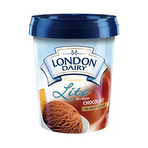 London Dairy Ice Cream Chocolate Lite, Family Pack, 500 ml Tub