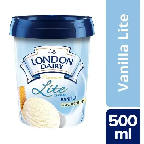 London Dairy Ice Cream Vanilla Lite, 500 ml Tub