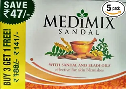 Amazon.com : Medimix Herbal Handmade Ayurvedic Soap with Natural Glycerine  With Lakshadi Oil for Dry Skin Pack of 10 (10 x 125 g) : Beauty & Personal  Care