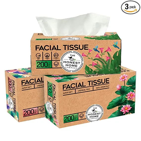 The Honest Home Company 2 Ply Facial Tissues Box 200 Pulls