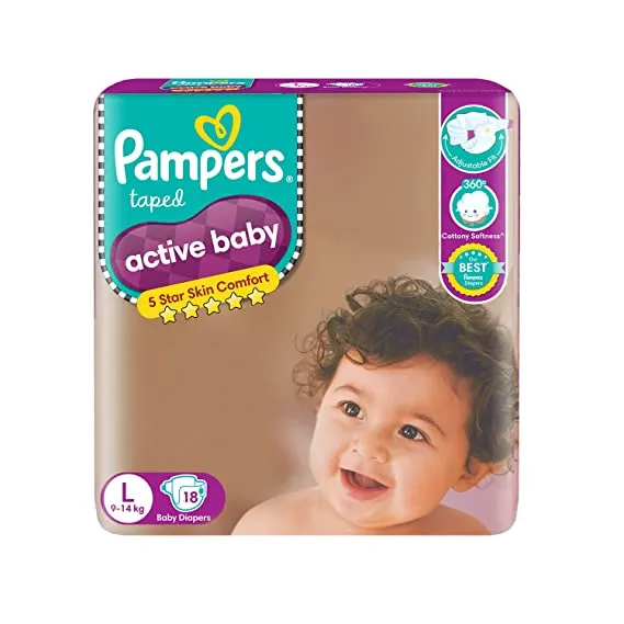 Pampers Active Baby Taped Diapers 18 count