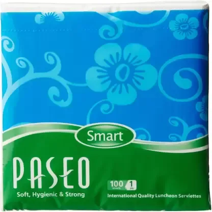 Paseo smart International Quality Luncheon Serviettes Paper napkin 100 pull