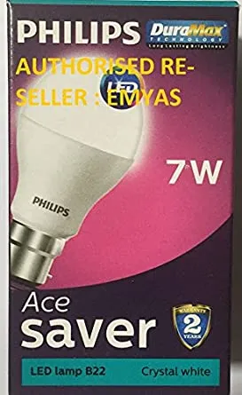 Philips Ace Saver Base B22 7-Watt LED Lamp