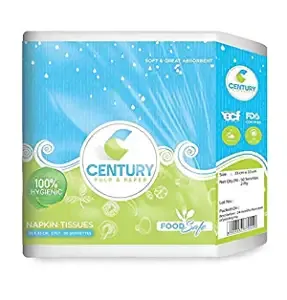 Century 2 Ply Paper Tissue Napkin Packets
