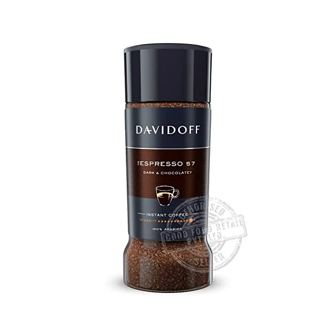 Davidoff Cafe Espresso 57 Intense Instant Ground Coffee Jar 100 g