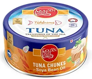 Golden Prize Tuna Chunks in Soya Bean Oil, 185g