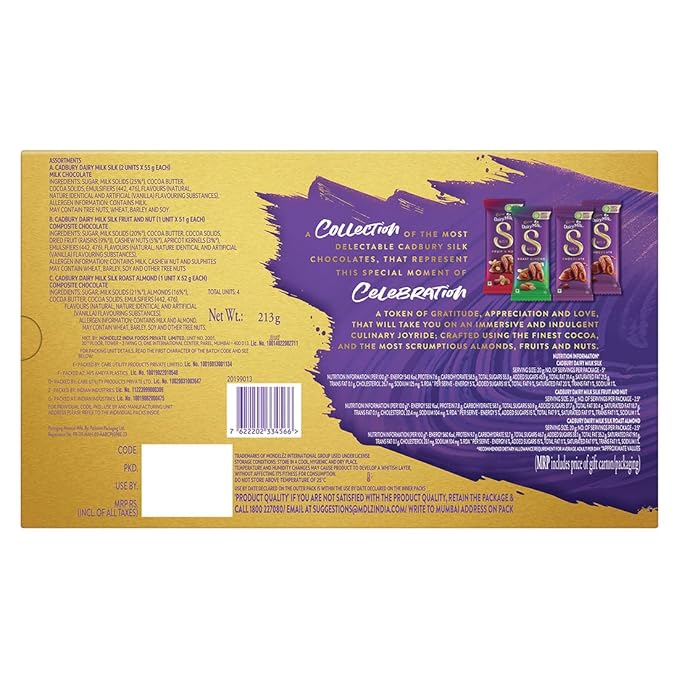 CADBURY CELEBRATIONS SILK SELECTION 213 GM - Image 3